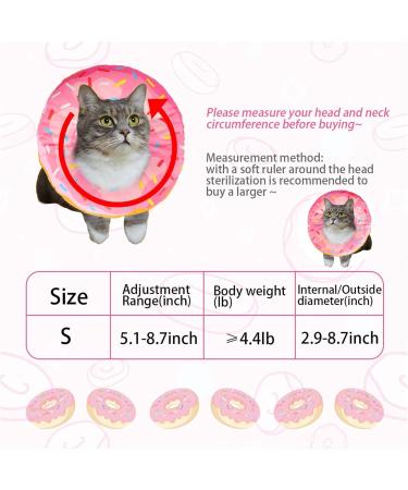 Soft Cat Recovery Collar Wound Healing Protective Collar Cat Cone Collar Soft Cute Cat Recovery Collar Adjustable Cat Cones After Surgery for Cats and Kitten Puppies (S (Pack of 1)) - Buy Online on GoSupps.com