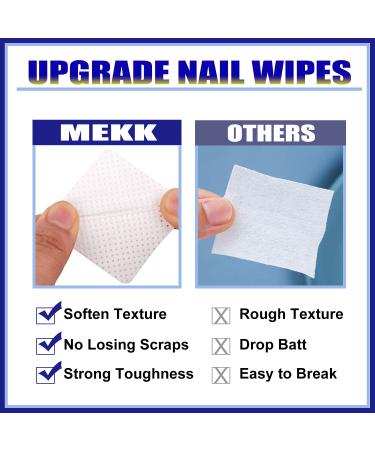 MEEK 540PCS Lint Free Nail Wipes for Eyelash Extension & Gel Polish Removal - Buy Online on GoSupps.com