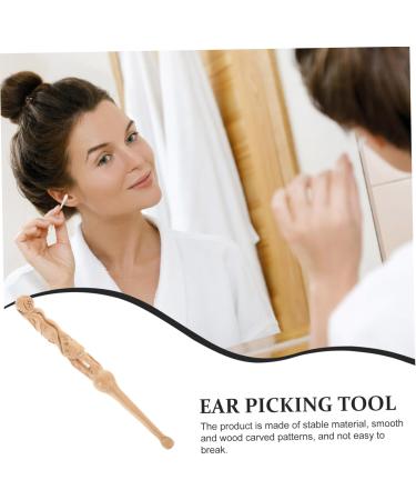 NOLITOY Earwax Removal Tool - Wooden Ear Cleaner & Curette - Multifunctional Ear Pick & Scoop for Adults & Children - Buy Online on GoSupps.com