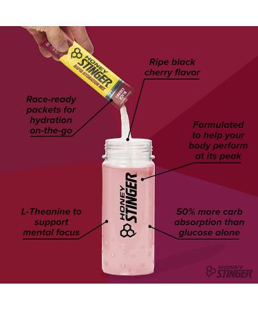 Honey Stinger Perform Rapid Hydration Powder | Black Cherry Electrolyte Multiplier for Exercise - 10 Packets - Buy Online on GoSupps.com