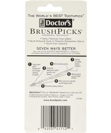 The Doctor's BrushPicks Interdental Toothpicks - 120 Picks per Pack (6-Pack) - Buy Online on GoSupps.com