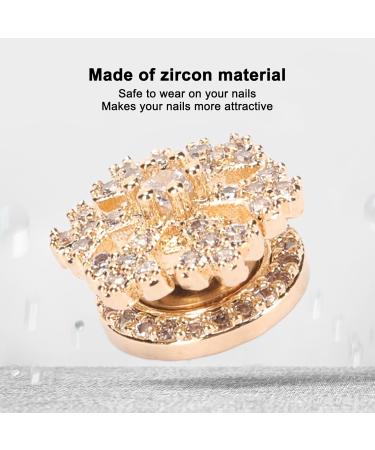 Nail Rhinestone for Nail Design Flatback Crystals Gemstones Nail Charms Jewels Decoration Rotatable Elegant Beautiful Snowflake Shape 3D Christmas Nail Art Decor for Home Salon - Buy Online on GoSupps.com