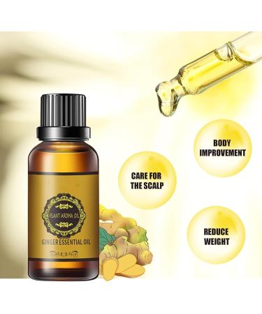 NQNFWCRJ Ginger Oil for Belly Drainage Ginger Oil for Lymphatic Drainage Ginger Oil for Abdominal Drainage Natural Ginger Essential Oil - Buy Online on GoSupps.com