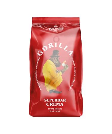 Buy 2x Espresso Gorilla 1 000g Super Bar Crema - Premium Coffee Beans for International Shipping - Buy Online on GoSupps.com