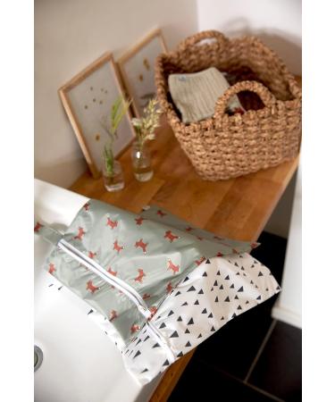 L SSIG Wet Bag - Reusable Child Baby 2 Pack | Little Forest Fox - Eco-Friendly & Waterproof - Buy Online on GoSupps.com