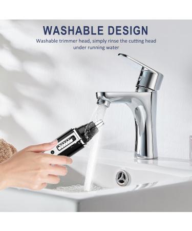 Yuehuam 4 in 1 Men's Grooming Kit - Rechargeable Beard Trimmer Electric Razor & Hair Remover for Eyebrows Ears & Nose - Buy Internationally - Buy Online on GoSupps.com