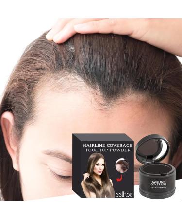 Hairline Shadow Powder Instant Sweatproof Hairline Eyeshadow with Mirror Quick Cover Grey Hair Root Concealer Eyebrows and Beard Root Hair Root Repair Black - Buy Online on GoSupps.com