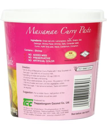 Thai Massaman curry paste (1kg by Mae Ploy) (Pack of 2) 1 kg (Pack of 2) - Buy Online on GoSupps.com