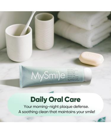 MySmile Fluoride Free Nano Hydroxyapatite Toothpaste for Sensitive Teeth Strengthens Enamel Remineralizes & Whitens Teeth Freshens Breath for Adults SLS Free Natural Misty Mint 4.2 oz 4.2 Ounce (Pack of 1) - Buy Online on GoSupps.com