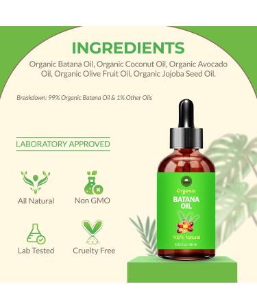 SAHAK Batana Oil for Hair Growth - 100% Raw Dr. Sebi Pure Oil from Honduras - Promotes Thickness for Men & Women - 60 ml - Buy Online on GoSupps.com