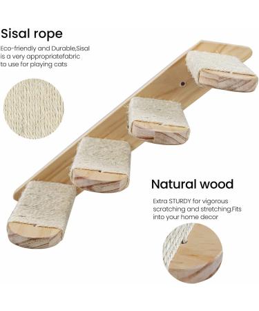 Wall Mounted Cat Furniture Set with Hammock, Stairs, Shelf, and Perch - Ideal for Large Cats and Kittens to Sleep, Play, and Climb - Buy Online on GoSupps.com