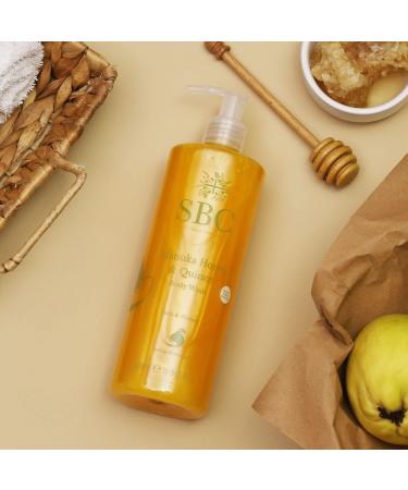 SBC Skincare Manuka Honey & Quince Body Wash - 500ml | Nourishing Shower Cream For All The Family | Body Wash For Dry And Irritated Skin | SLS And Soap Free - Buy Online on GoSupps.com