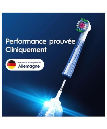 Oral-B Pro 3D White Electric Toothbrush Heads - 8 Pack | X-Shaped Bristles & Polishing Cup for Whitening & Stain Removal - Buy Online on GoSupps.com