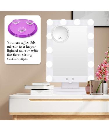B Beauty Planet 5 Inch 20X Magnifying Mirror with Three Suction Cups - Ideal for Makeup, Tweezing, Blackhead, and Blemish Removal - Buy Online on GoSupps.com