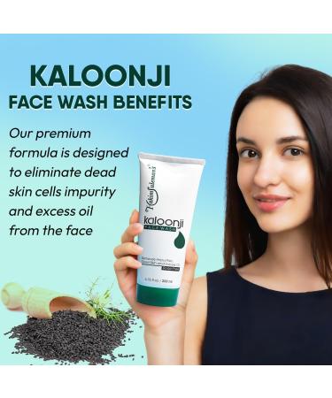 Hakim Suleman's Kalonji Face Wash for Tan Removal Natural & Ayurvedic Face Cleanser Men & Women Gently Exfoliates & Evens Tone Suitable for Normal Combination or Oily Skin Types 200 ml - Buy Online on GoSupps.com