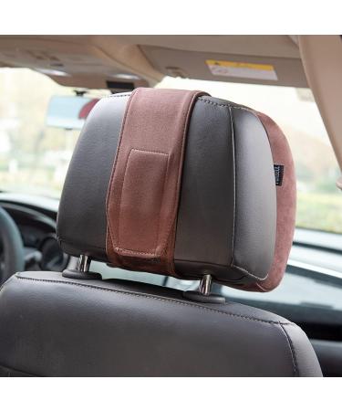Forbell Memory Cotton Car Headrest Neck Pillow - Suede Black Car Accessories - Buy Online on GoSupps.com