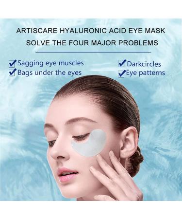 Hyaluronic Acid Under Eye Mask - Collagen & Hydrating Eye Patches for Puffy Eyes and Dark Circles - Anti-aging Revitalizing Gel Pads - All Skin Types - Buy Online on GoSupps.com