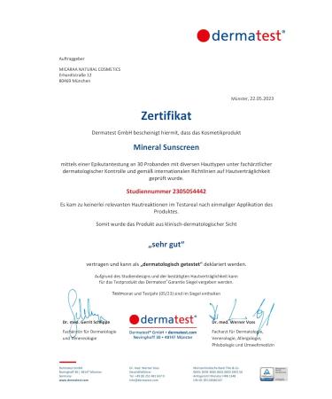 Micaraa Mineral Sunscreen Face SPF 30 - Organic Wheat-Free with Aloe Vera & Zinc | Natural German Cosmetics - Buy Online on GoSupps.com