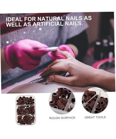 FRCOLOR 1 Box Boxed Manicure Circle Nail Sanding Band Nail Sanding Ring Pedicure Sanding Bands Drill Sanding Band Gel Nail Tools Nail Head Advanced Resin Abrasive Cloth Scrub Cover 1.27x0.8cm Brown - Buy Online on GoSupps.com