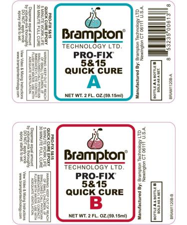 Premium Brampton Epoxy PRO-FIX 5&15 Quick Cure - 4 oz for Golf Club Repair - Buy Online on GoSupps.com