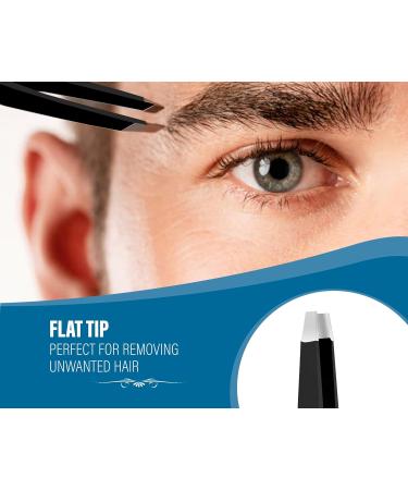 MAXEQUIP 4Pcs Professional Stainless Steel Tweezers Set for Ingrown Hair - Facial Tweezers for Men and Women - Buy Online on GoSupps.com