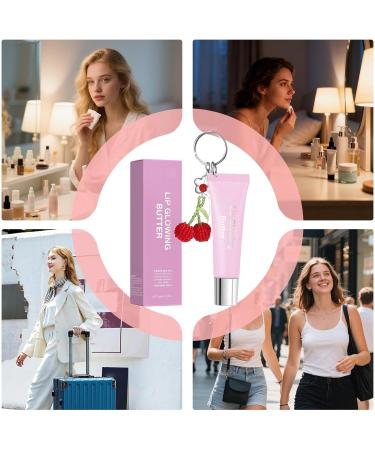  Generisch Lip butter - 10 ml - Moisturizing - Tinted - With keychain - For makeup - For everyday use travel office commuting - For women girlfriend wife - Buy Online on GoSupps.com