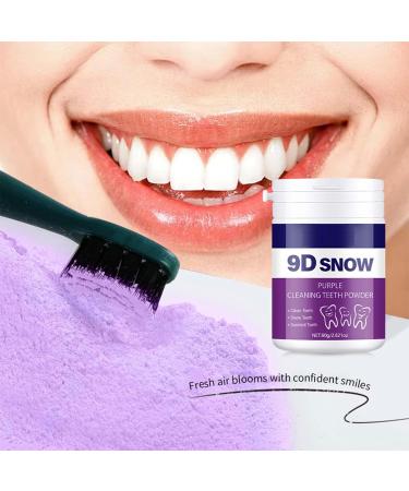 9D Purple Teeth Whitening Powder Color Corrector Tooth Cleaning Powder Strengthening Collagen Teeth & Gums Enamel-Safe Sensitive Care Stains Remover Freshen Breath Daily Oral Care 80g/Pack (1) - Buy Online on GoSupps.com