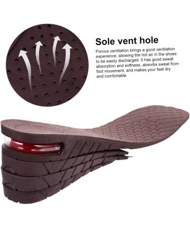 FOMIYES Height Increase Insoles - 1 Pair Comfortable Heel Shoe Lifts for Men & Women - Arch Support & Heightening Coffee 27x8.5 cm for Outdoor Shoes - Buy Online on GoSupps.com