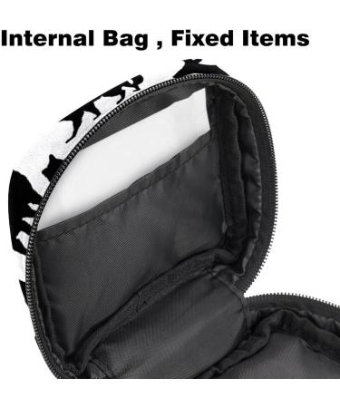 Shop Women's Binding Stations - Glittering Gold Travel Makeup Organizer & Menstrual Cup Bag | Large Capacity Batik Marble Design - Buy Online on GoSupps.com