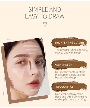 Contouring Stick Professional Makeup Highlighter Contour Stick 2-In-1 Contour Stick with Two Ends Defines the Cheekbones and Shapes the Face (01# .) - Buy Online on GoSupps.com
