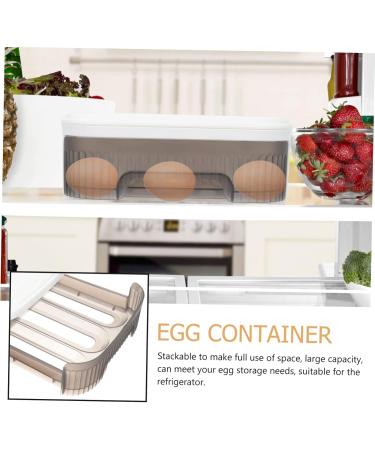 NAMOARLY Box Refrigerator Egg Carton Plastic Egg Holder Out Fridge Drawer Refrigerator Egg Organizer Eggshell - Buy Online on GoSupps.com