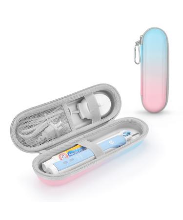 PhD Keisi Case for Braun Oral B/Oral-b Pro/Philips Sonicare/Sonic Electric Toothbrush with Accessories Storage Portable Holder Travel Protective Cover (Gradient Inner Gray) 108 g (YSB)