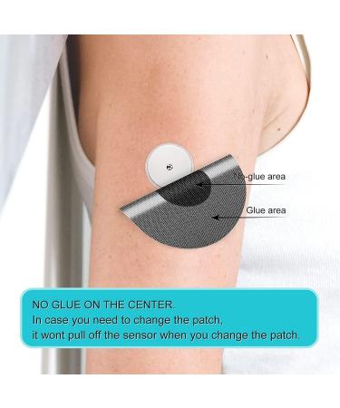 30 PCS Waterproof Sensor Covers for Freestyle Libre - Sweatproof Adhesive Patches for CGM Protection (Black) - No Glue in Center - Buy Online on GoSupps.com