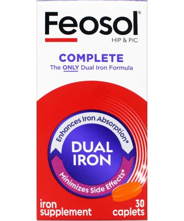 Feosol Bifera Iron Caplets Complete 30 ea - Buy Online on GoSupps.com