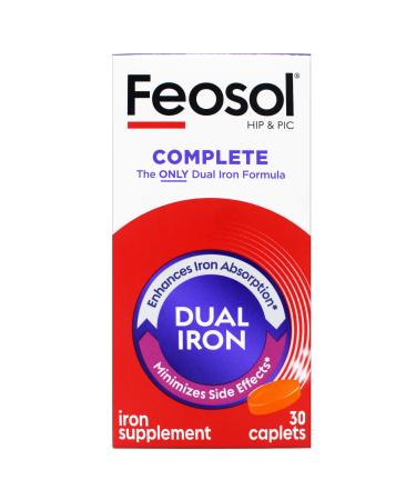 Feosol Bifera Iron Caplets Complete 30 ea