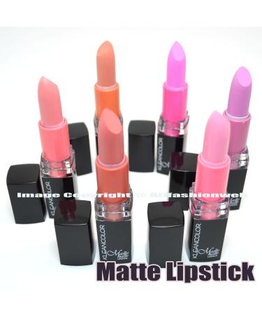 Kleancolor Madly Matte Lipstick Set: Bold, Vivid Pink & Apricot Lipstick + Free Earring - Buy Online on GoSupps.com