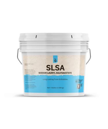 Pure Sodium Lauryl Sulfoacetate (SLSA) (1 Gallon) Long Lasting Foam & Bubbles  Gentle on Skin
