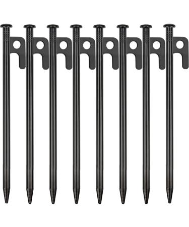 8 Pack Tent Stakes Heavy Duty Metal Tent Pegs for Camping Steel Tent Stakes 8 inch Unbreakable and Inflexible 8 8 IN - Buy Online on GoSupps.com