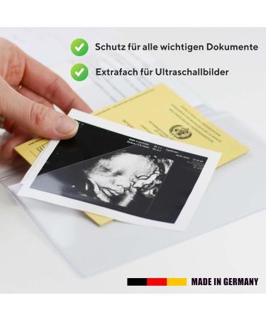 Olgs Transparent 3-Part Protective Cover for German Mother Pass | Pregnancy & Ultrasound Image Envelope for Expectant Mothers - Buy Online on GoSupps.com