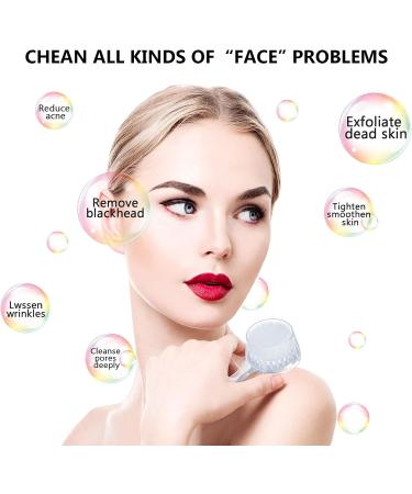 3-Piece Acrylic Handled Face Brush Set for Gentle Exfoliation and Makeup Removal - Buy Online on GoSupps.com