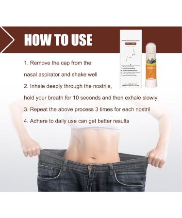 Nasal Relief Inhaler | Improve Breathing & Slimming Effects | Organic Herb Extracts | Portable Solution for Weak & Obese - Buy Online on GoSupps.com