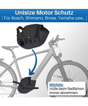 Hilo Sports E-Bike Engine Protective Cover | Universal Fit for Bosch Shimano Brose Yamaha | Waterproof Neoprene Protection for Bicycle Transport - Buy Online on GoSupps.com