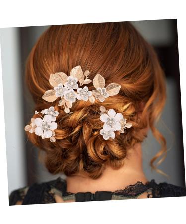 PAMINGONO 1 Set Leaves and Flowers Hair Comb Headpiece for Wedding Decoration Flower Hair Pin Hair Combs for Women Accessories Flower Clips for Hair Flower Headpieces for Women - Buy Online on GoSupps.com