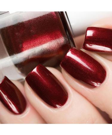 EONFAVE Red Pearl Nail Polish - Shimmer Mermaid Nail Polish - Pearlescent Shell Glitter Red Shimmer Nail Varnish - Polarized Shimmery Quick Dry Long-Lasting Breathable Nail Polish - No Need Soak Off - Buy Online on GoSupps.com