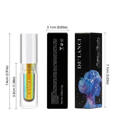 DE'LANCI Intense Metallic Liquid Eyeshadow - Long-Lasting & Highly Pigmented Chameleon Makeup - 1.6g (01 SUNSHINE) - Buy Online on GoSupps.com