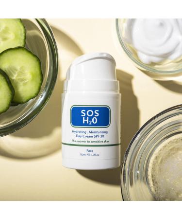 SOS H20 Day Cream with SPF 30 50ml - Buy Online on GoSupps.com