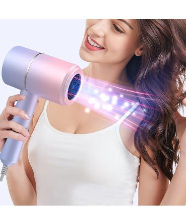 High-Speed Lightweight Travel Hairdryer Low Noise Home Hair Dryer- Small Gradient Hair Dryer - Quick Drying - Multifunctional Constant Temperature (D)