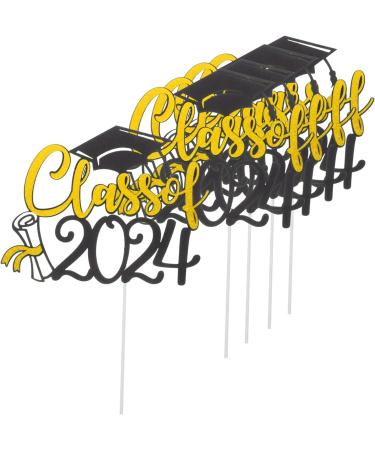 Garneck 10 Sets Cake Insert Cake Decoration Graduation Cake Decors Grad Cupcake Toppers Graduation Cake Toppers Graduation Cupcake Topper Cake Picks Party Supplies Paper Cup Yellowx2pcs 16.00X13.00X0.10CMx2pcs - Buy Online on GoSupps.com