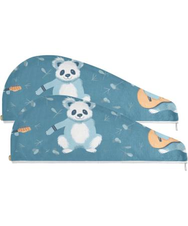 Koala Guitar Hair Towel 2 Pack | Super Absorbent Quick Dry Hair Turbans for Women & Girls - Buy Online on GoSupps.com