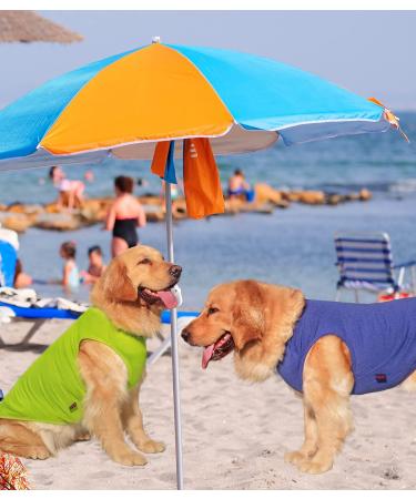 Kickred 2 Pack Summer Dog Shirts - Fast Drying Breathable Pet Sleeves & Light Stretchable Tank Tops for Dogs - Perfect for Young Girls (Deep Blue + Dark Green L) - Buy Online on GoSupps.com